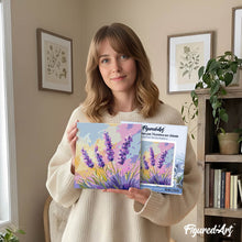 Cargar imagen en el visor de la galería, Mini Pintura por Números 20x20cm con bastidor - Lavanda