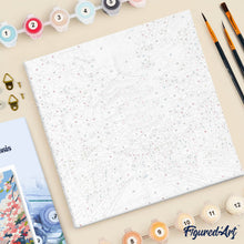Cargar imagen en el visor de la galería, Mini Pintura por Números 20x20cm con bastidor - Kioto en Flor