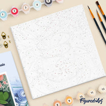 Cargar imagen en el visor de la galería, Mini Pintura por Números 20x20cm con bastidor - Los peces rojos - Matisse