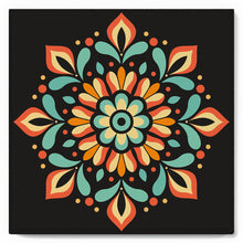 Cargar imagen en el visor de la galería, Mini Pintura por Números 20x20cm con bastidor - Mandala otoñal