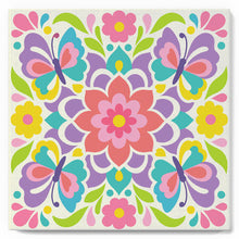 Cargar imagen en el visor de la galería, Mini Pintura por Números 20x20cm con bastidor - Mandala de mariposa