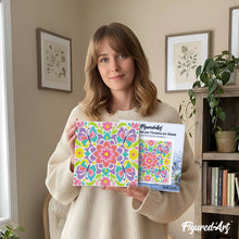 Cargar imagen en el visor de la galería, Mini Pintura por Números 20x20cm con bastidor - Mandala de mariposa