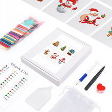 Cargar imagen en el visor de la galería, Mini Diamond Painting 15x20cm (6 piezas) - Navidad Festiva
