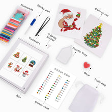 Cargar imagen en el visor de la galería, Mini Diamond Painting 15x20cm (6 piezas) - Navidad Festiva