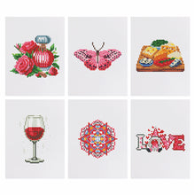 Cargar imagen en el visor de la galería, Mini Diamond Painting 15x20cm (6 piezas) - Diseños Delicados