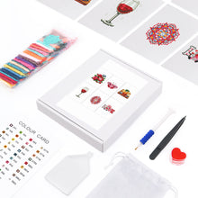 Cargar imagen en el visor de la galería, Mini Diamond Painting 15x20cm (6 piezas) - Diseños Delicados