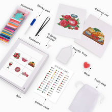 Cargar imagen en el visor de la galería, Mini Diamond Painting 15x20cm (6 piezas) - Diseños Delicados