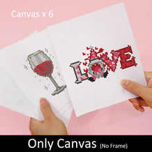 Cargar imagen en el visor de la galería, Mini Diamond Painting 15x20cm (6 piezas) - Diseños Delicados