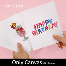 Cargar imagen en el visor de la galería, Mini Diamond Painting 15x20cm (6 piezas) - Delicias de Cumpleaños
