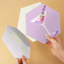 Cargar imagen en el visor de la galería, Mini Serie Pintar por Números - Hexágonos (6 piezas) - Set de cócteles pastel