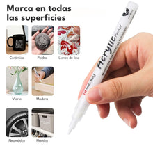 Cargar imagen en el visor de la galería, Marcador Acrílico - Blanco