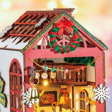 Cargar imagen en el visor de la galería, Book Nook Escena Navideña en Casa