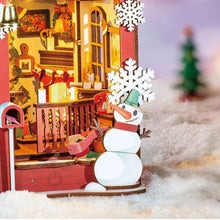 Cargar imagen en el visor de la galería, Book Nook Escena Navideña en Casa