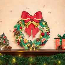 Cargar imagen en el visor de la galería, Puzzle 3D - Corona de Navidad Figured'Art