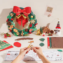 Cargar imagen en el visor de la galería, Puzzle 3D - Corona de Navidad