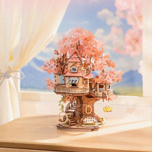 Cargar imagen en el visor de la galería, Puzzle 3D Casa del Árbol de Sakura