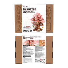 Cargar imagen en el visor de la galería, Puzzle 3D Casa del Árbol de Sakura