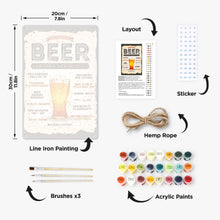 Cargar imagen en el visor de la galería, Pintar por Números Póster Metálico - Cerveza alrededor del Mundo