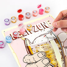 Cargar imagen en el visor de la galería, Pintar por Números Póster Metálico - Zona de Cerveza