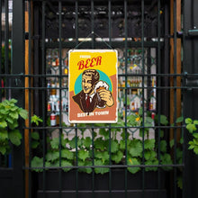 Cargar imagen en el visor de la galería, Pintar por Números Póster Metálico - Chico de Cerveza Fresca