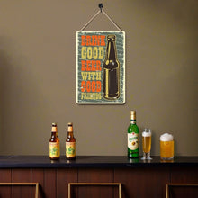 Cargar imagen en el visor de la galería, Pintar por Números Póster Metálico - Buena Cerveza con Buenos Amigos