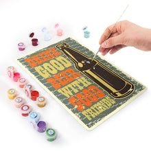 Cargar imagen en el visor de la galería, Pintar por Números Póster Metálico - Buena Cerveza con Buenos Amigos