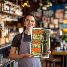 Cargar imagen en el visor de la galería, Pintar por Números Póster Metálico - Buena Cerveza con Buenos Amigos