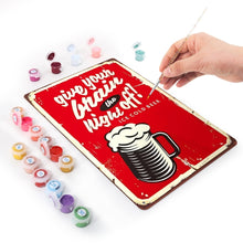 Cargar imagen en el visor de la galería, Pintar por Números Póster Metálico - Dale a tu cerebro la noche libre