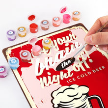 Cargar imagen en el visor de la galería, Pintar por Números Póster Metálico - Dale a tu cerebro la noche libre