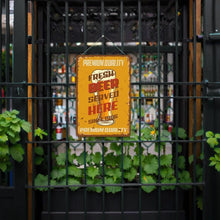 Cargar imagen en el visor de la galería, Pintar por Números Póster Metálico - Cerveza Fresca Servida Aquí