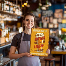 Cargar imagen en el visor de la galería, Pintar por Números Póster Metálico - Cerveza Fresca Servida Aquí