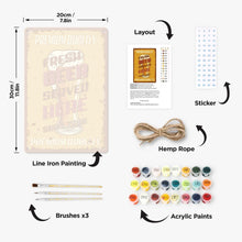 Cargar imagen en el visor de la galería, Pintar por Números Póster Metálico - Cerveza Fresca Servida Aquí