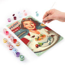 Cargar imagen en el visor de la galería, Pintar por Números Póster Metálico - Desayuno Vintage
