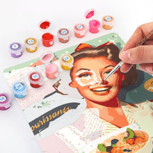 Cargar imagen en el visor de la galería, Pintar por Números Póster Metálico - Desayuno Vintage
