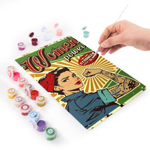 Cargar imagen en el visor de la galería, Pintar por Números Póster Metálico - Poder Femenino