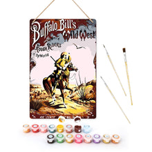 Cargar imagen en el visor de la galería, Pintar por Números Póster Metálico - Buffalo Bill Figured'Art