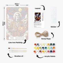 Cargar imagen en el visor de la galería, Pintar por Números Póster Metálico - El Bromista Rayas Naranjas