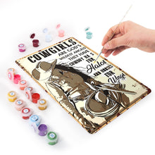 Cargar imagen en el visor de la galería, Pintar por Números Póster Metálico - Vaqueras