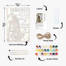 Cargar imagen en el visor de la galería, Pintar por Números Póster Metálico - Vaqueras