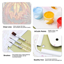 Cargar imagen en el visor de la galería, Pintar por Números Póster Metálico - El Bromista Rayas en Blanco y Negro