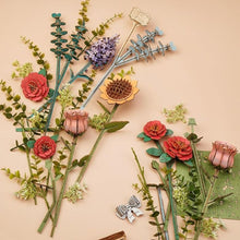 Cargar imagen en el visor de la galería, Puzzle 3D Caja de Flores de Madera