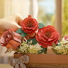 Cargar imagen en el visor de la galería, Puzzle 3D Caja de Flores de Madera
