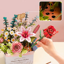 Cargar imagen en el visor de la galería, Puzzle 3D Cesta de Flores de Madera
