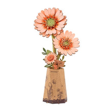 Cargar imagen en el visor de la galería, Puzzle 3D - Gerbera naranja claro