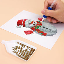 Cargar imagen en el visor de la galería, Mini Diamond Painting 15x20cm (2 piezas) - Planta en Maceta y Muñeco de Nieve