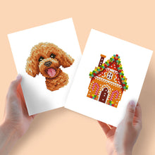 Cargar imagen en el visor de la galería, Mini Diamond Painting 15x20cm (2 piezas) - Sueños de Cachorro y de Cabaña