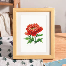 Cargar imagen en el visor de la galería, Mini Diamond Painting 15x20cm (2 piezas) - Pájaro y Rosa