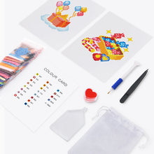 Cargar imagen en el visor de la galería, Mini Diamond Painting 15x20cm (2 piezas) - Cajas y Globos