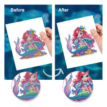 Cargar imagen en el visor de la galería, Mini Diamond Painting 15x20cm (2 piezas) - Arte Fantasía de Sirena