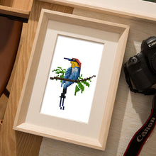 Cargar imagen en el visor de la galería, Mini Diamond Painting 15x20cm (2 piezas) - Diseño Mariposa y Pájaro